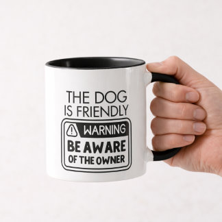 Mug Citation d'avertissement de propriétaire de chien