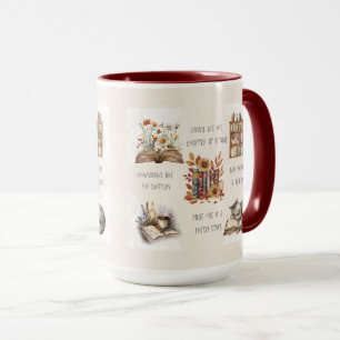 Mug Citation de amateur de livres mignon Wrap