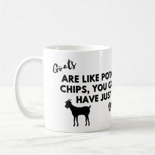 Mug Citation de chèvre amusante : Les chèvres sont com