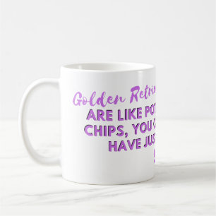 Mug Citation de chien amusant : Les golden sont comme 