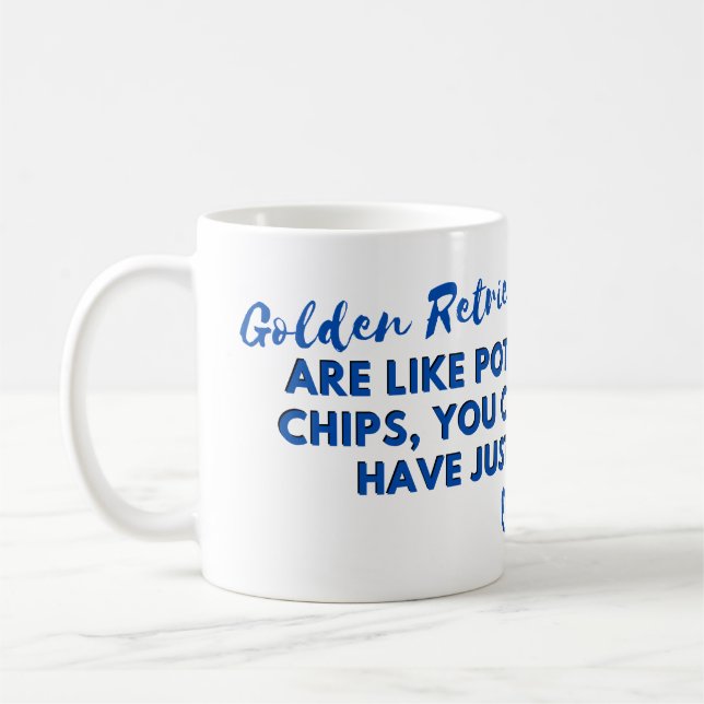Mug Citation de chien amusant : Les récupérateurs d'or (Gauche)