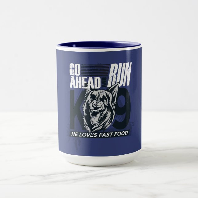 Mug Citation de chien de police (Centre)