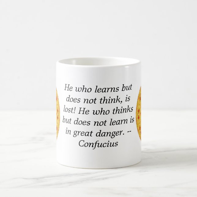 Mug Citation de Confucius - sagesse portable (Centre)