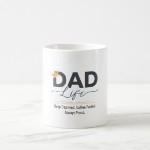 Mug Citation de couronne de papa drôle - Café privé de