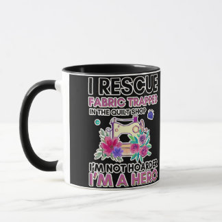 Mug Citation de couture drôle Machine à coudre florale