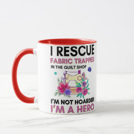 Mug Citation de couture drôle Machine à coudre florale