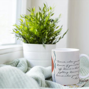 Mug Citation de danse Rumi avec danseuse