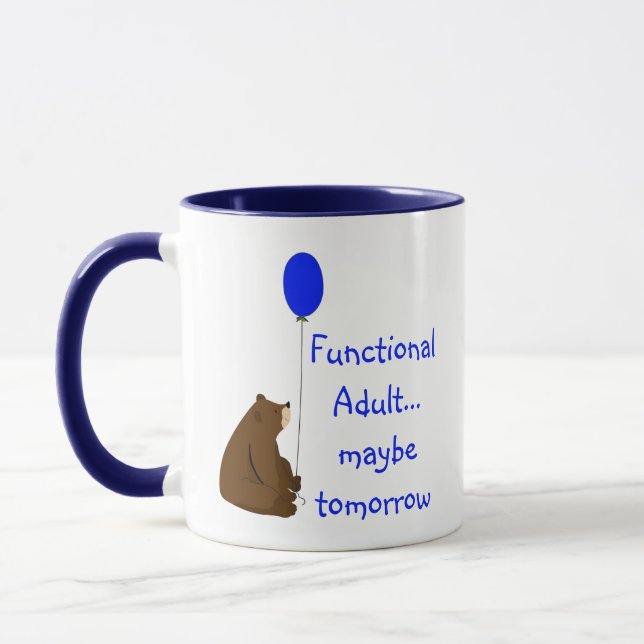 Mug Citation de demain pour adulte fonctionnel (Gauche)