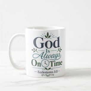 Mug Citation de dévotion quotidienne « Dieu est toujou