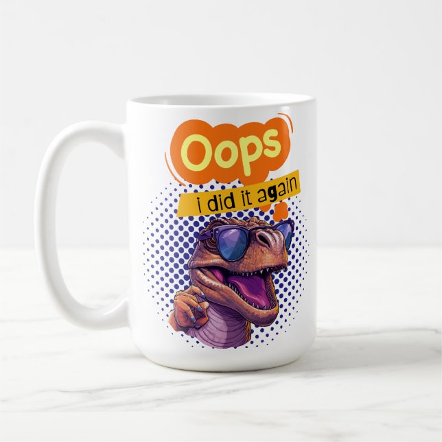Mug citation de dinosaure (Gauche)