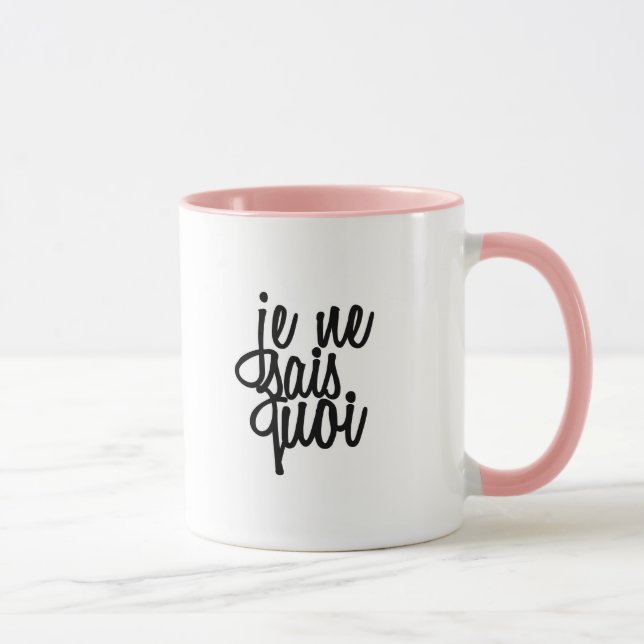 Mug Citation de Français de Ne Sais Quoi de Je (Droite)