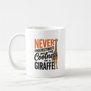 Mug Citation de girafe drôle vintage vecteur conceptio