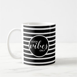 Mug Citation de la typographie en noir et blanc de Goo