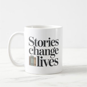 Mug Citation de l'amoureux de livres Histoires Changen