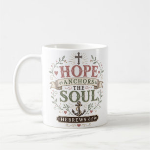 Mug Citation de l'Écriture Espoir Ancre l'Âme