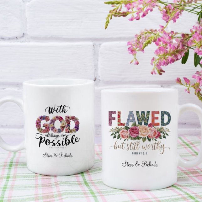 Mug Citation de l'Écriture Religieuse Motivationnelle  (Créateur téléchargé)
