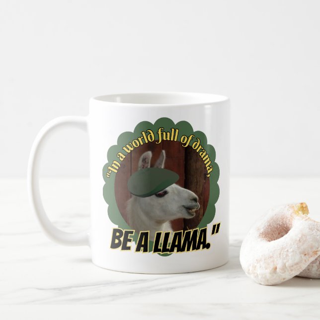 Mug citation de llama (Avec donut)