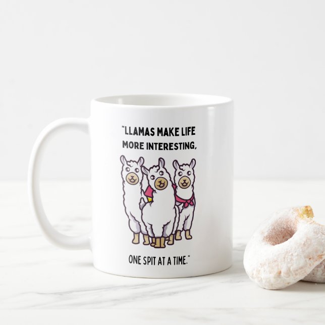 Mug citation de llama (Avec donut)