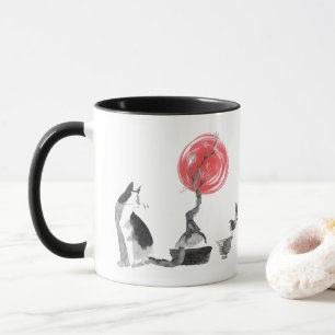 Mug Citation de l'observation d'oiseaux et de bouddha
