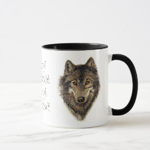 Mug Citation de loup et de pack - Collection d'animaux