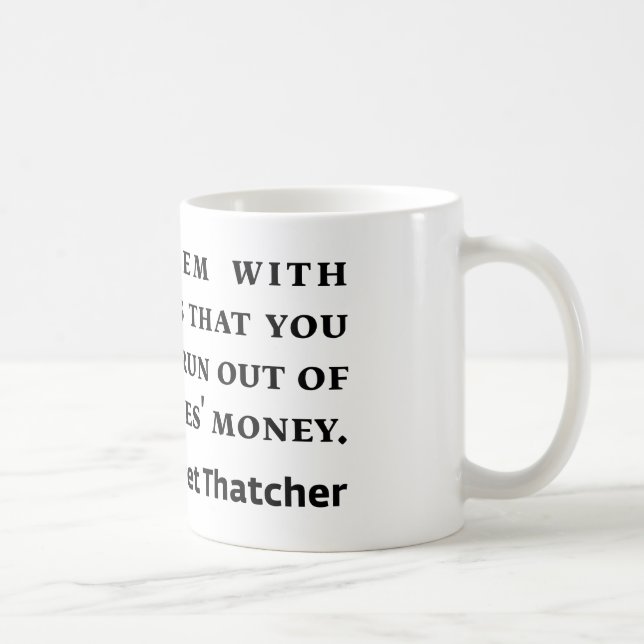 Mug Citation de Margaret Thatcher de socialisme (Droite)