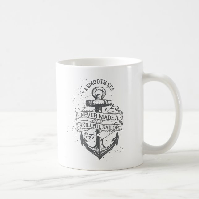 Mug Citation de marin d'ancre nautique (Droite)