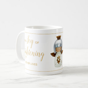 Mug Citation de Noël inspirante avec un ange et du tex