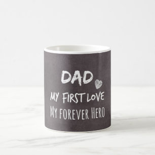 Mug Citation de papa et de fille : Premier amour, Héro