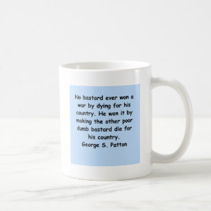 Mug citation de patton de Georges s