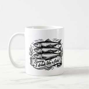 Mug Citation de poisson sardine mignon