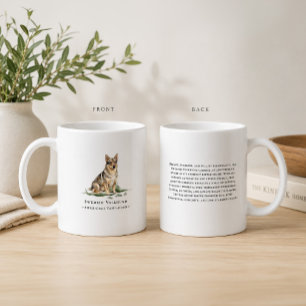 Mug Citation de race de chien watercolor Vallhund suéd