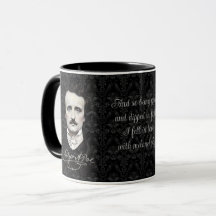 Citation de signature Edgar Allan Poe Gothique Hal