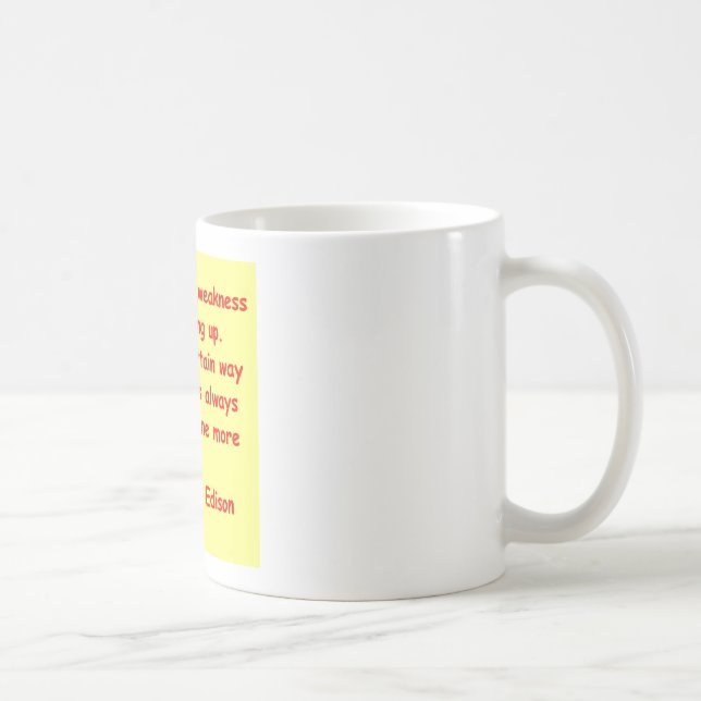 Mug Citation de Thomas Edison (Droite)