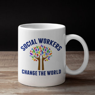 Mug Citation de travail social mignon