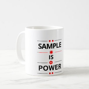 Mug Citation de typographie en gras