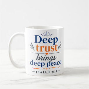 Mug Citation de verset biblique sur la confiance profo