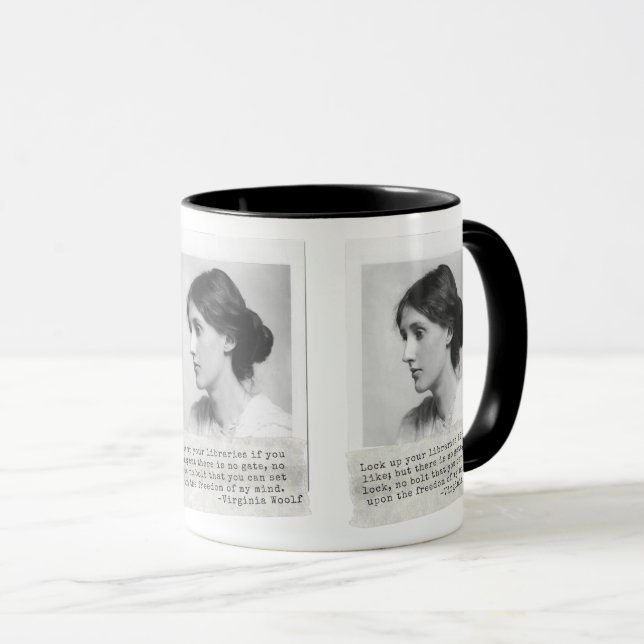 Mug Citation de Virginia Woolf - Icônes de l'histoire  (Devant droit)