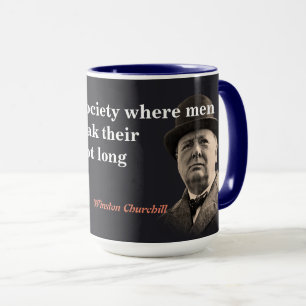 Mug Citation De Winston Churchill Sur La Liberté D'Ex
