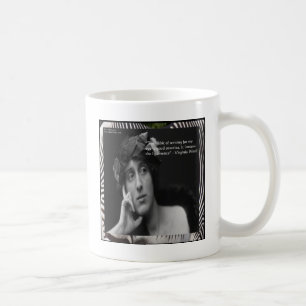 Mug Citation d'écriture de Virginia Woolf avec des ray