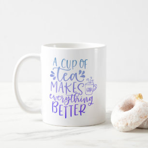 Mug Citation dégradé bleu violet pour les amateurs de