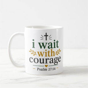 Mug Citation d'encouragement par les Écritures J'atten