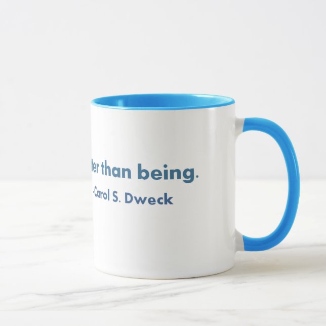 Mug … Citation devenante de Carol Dweck (Droite)