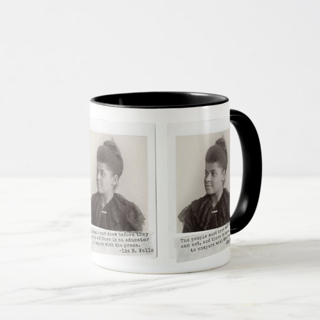 Mug Citation d'Ida B. Wells - Les grandes femmes noire (Devant droit)
