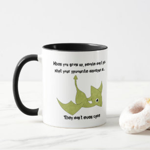 Mug Citation Dinosaure Préférée Pterodactyl Funny
