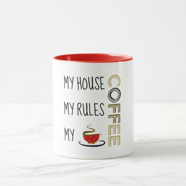 Mug Citation drôle de café (Centre)