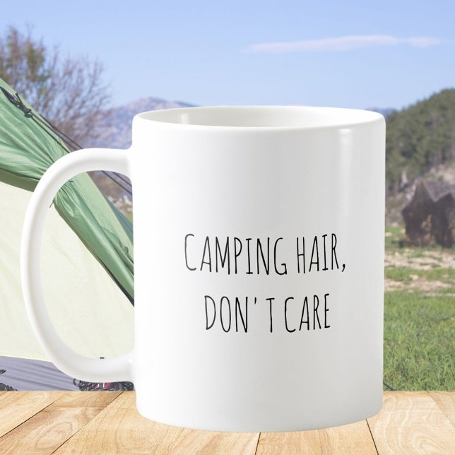 Mug Citation drôle de camping mignon rustique (In situ)