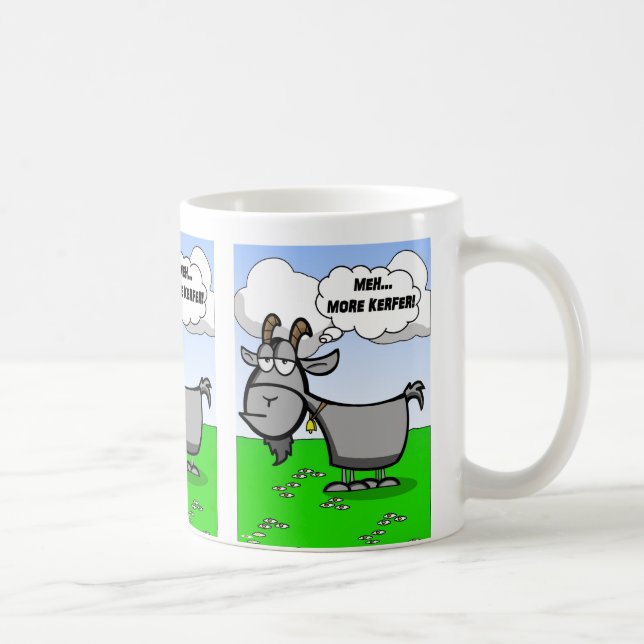 Mug Citation drôle de chèvre de bande dessinée (Droite)