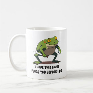 Mug Citation drôle de grenouille avec couteau Mème