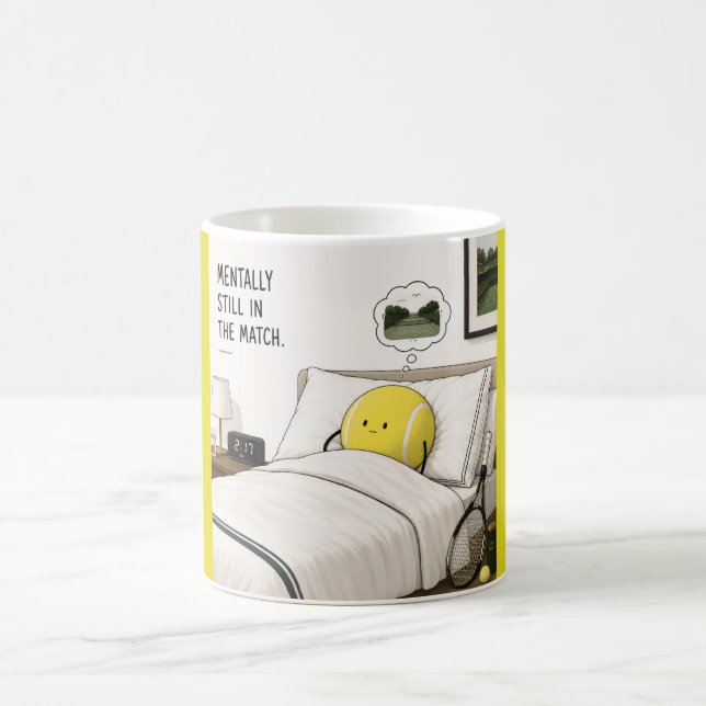 Mug Citation drôle de tennis (Centre)