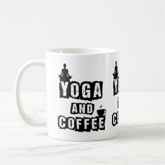 Mug Citation drôle de yoga et de café pour les amateur